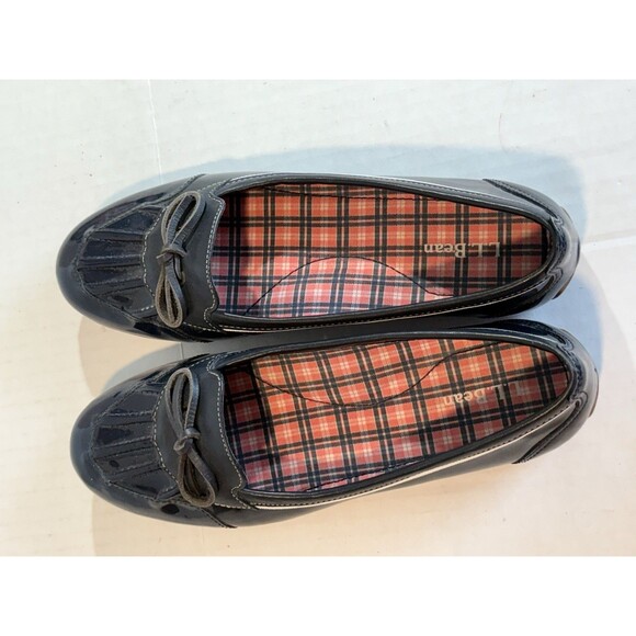 LL Bean Women's Coastal Rain Skimmers 7 M (B) Blue Low Duck Boat Slip On Shoes - Picture 11 of 12